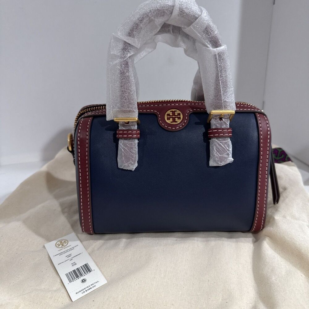 Tory Burch T Monogram Color Block Mini Duffle Bag NWT 84022 $398